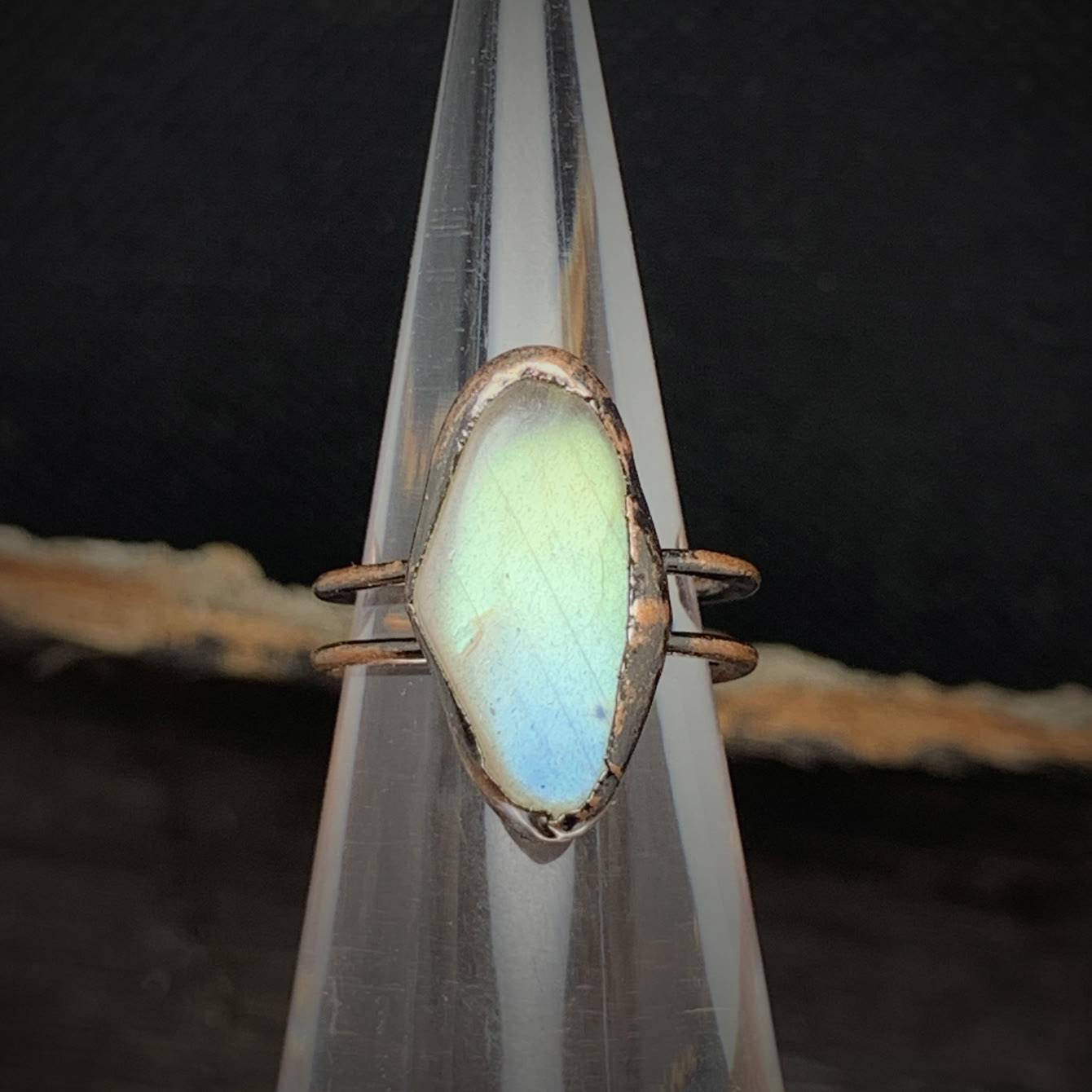 Selina - Bague pierre de naissance naturelle brute réglable