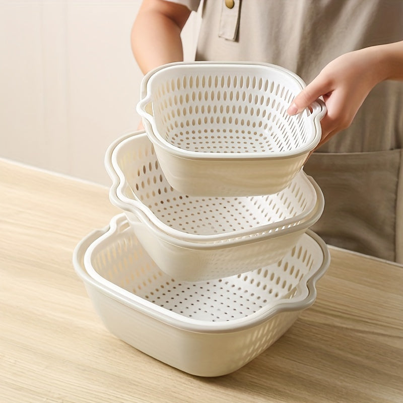 Jamera – Set 3 Passoires Double Couche Cuisine