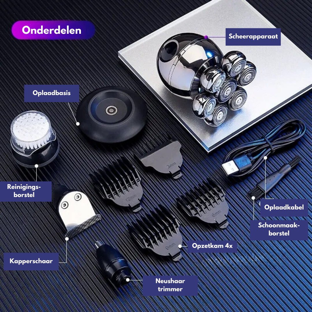 FlexiShave Pro – Rasoir Électrique 7D Luxe