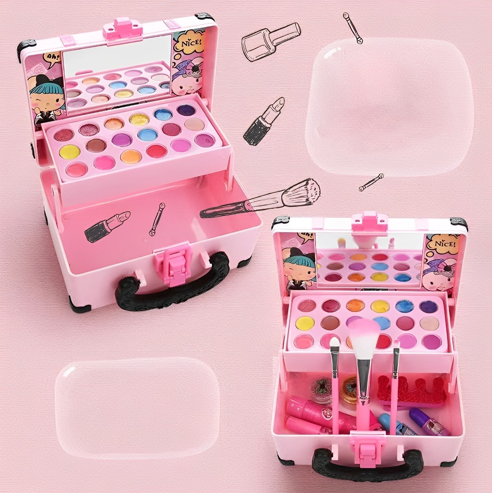 LittleGlam Set - Maquillage Lavable pour Enfants
