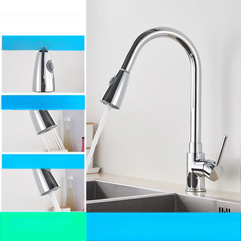 FlexiStream - Robinet de cuisine intelligent avec bec flexible