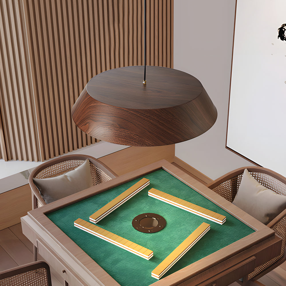 Zenéra – Suspension LED en Bois Naturel | Élégance Japonaise et Sérénité Lumineuse