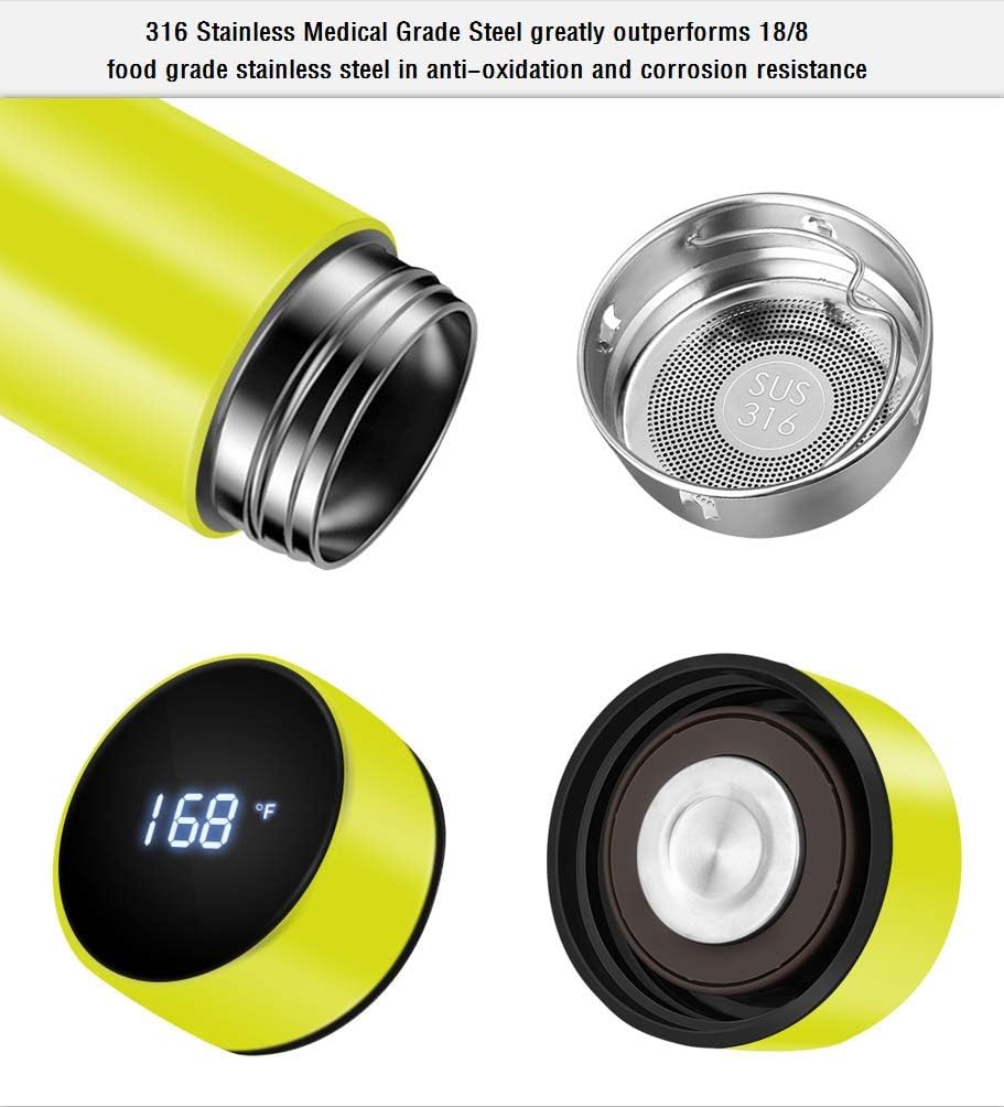 ThermoGlow - Bouteille Isolée Intelligente LED Display