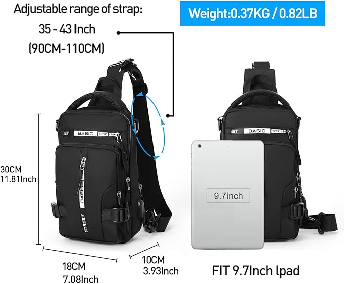 UrbanLite - Sac à Dos Bandoulière Urbain Stylé