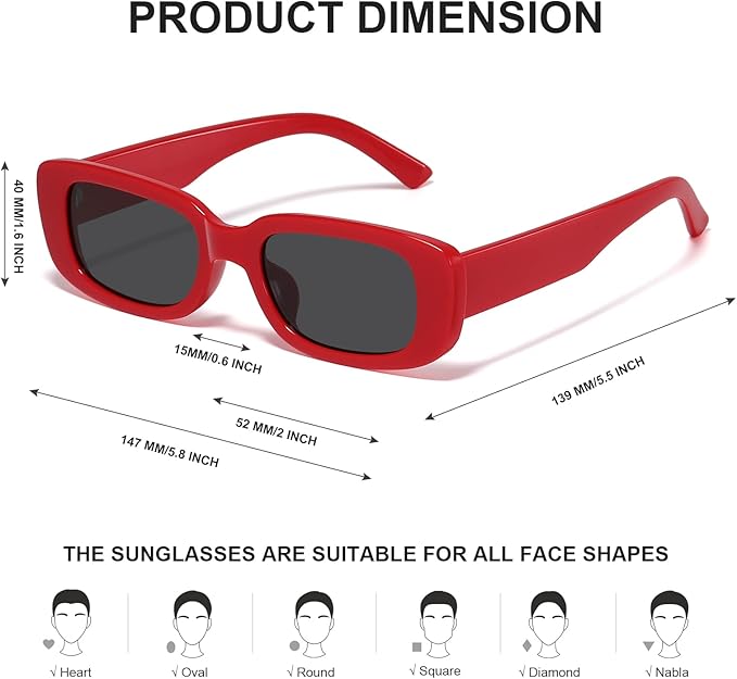 AriaLens – Lunettes de Soleil Rétro Y2K Tendance