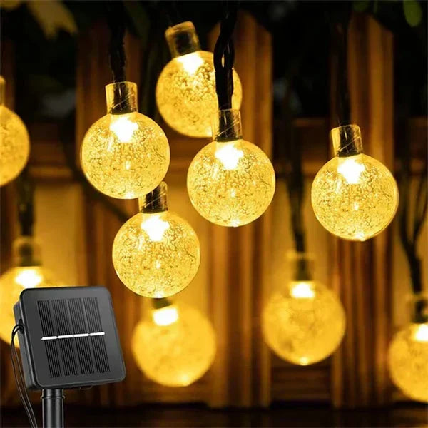 TwinkleGlow - Guirlandes Lumineuses Solaires Féeriques pour Extérieur