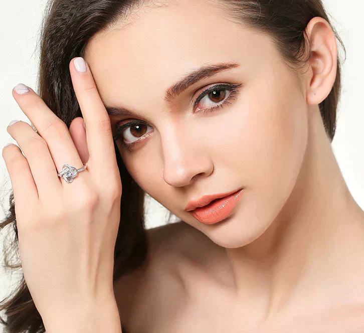 Bague Nœud d'Amour Argent Scintillant - Cadeau Parfait