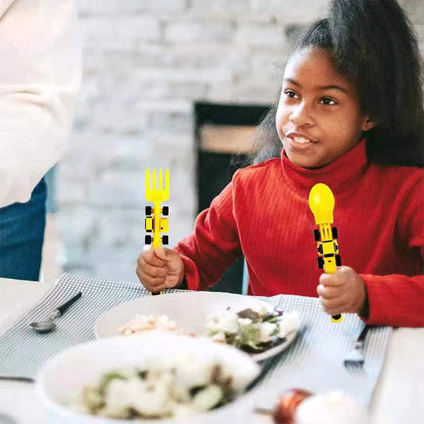 ConstructoFork - Set Couverts Robustes pour Enfants