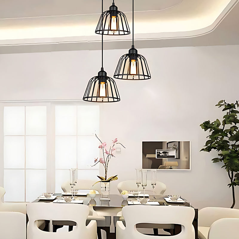 Feronix – Suspension Industrielle en Fer Noir | Design Moderne pour Intérieurs Contemporains