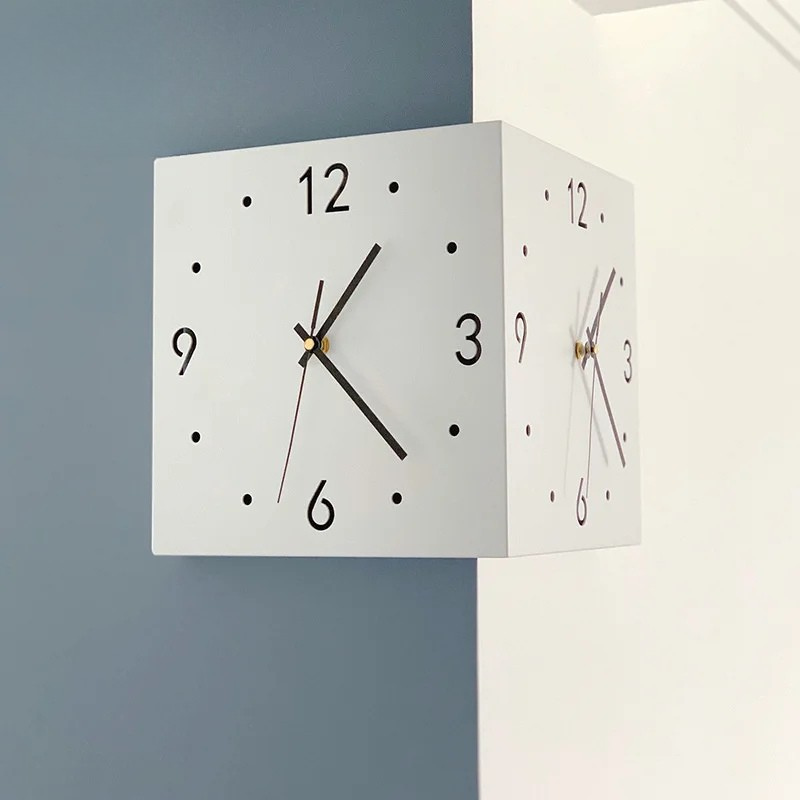 DualEdge Clock - Horloge murale elegante a mecanisme silencieux