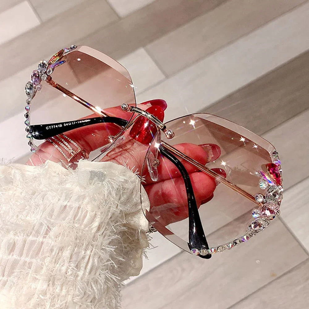 AyaVision - Lunettes de Soleil Vintage Sans Monture