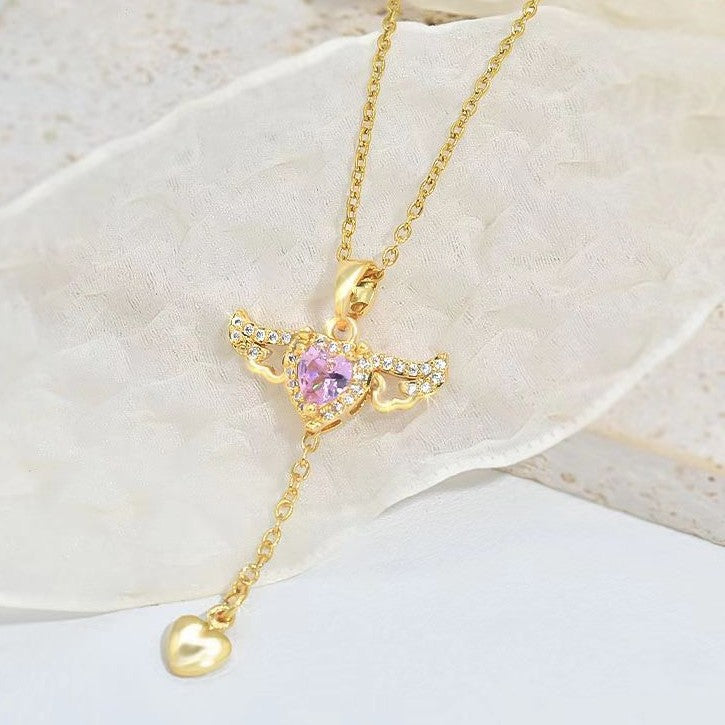 Livia - Collier pendentif aile d'ange élégant