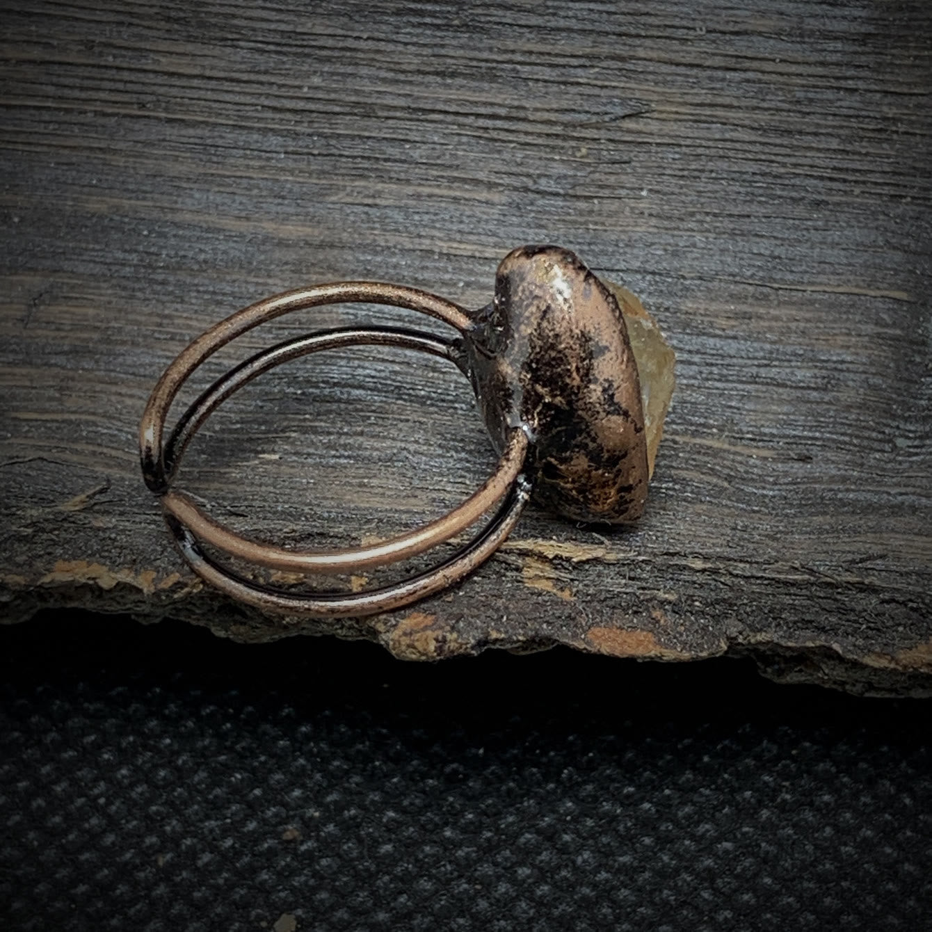 Selina - Bague pierre de naissance naturelle brute réglable