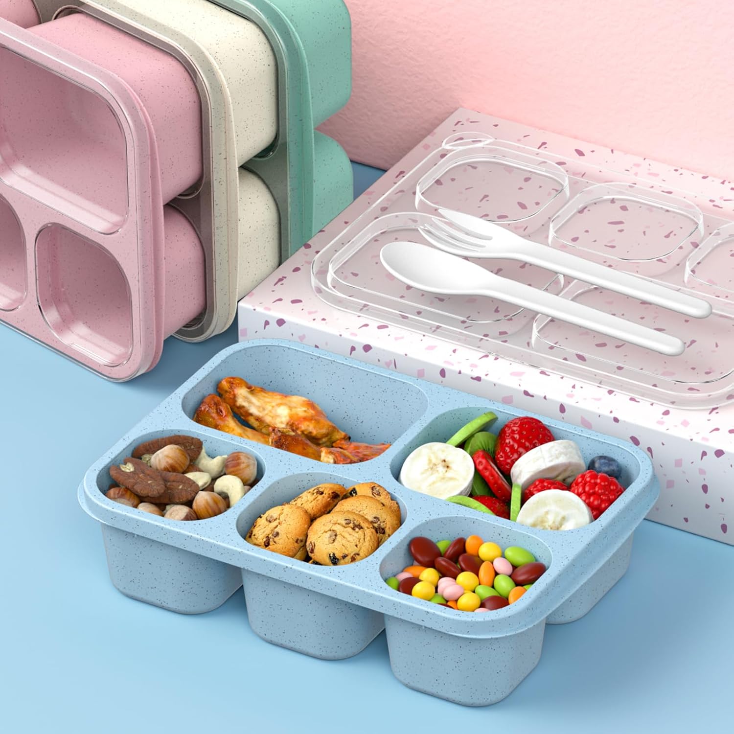 BentoBox - Set Contenants Repas Stylés 4 Pièces