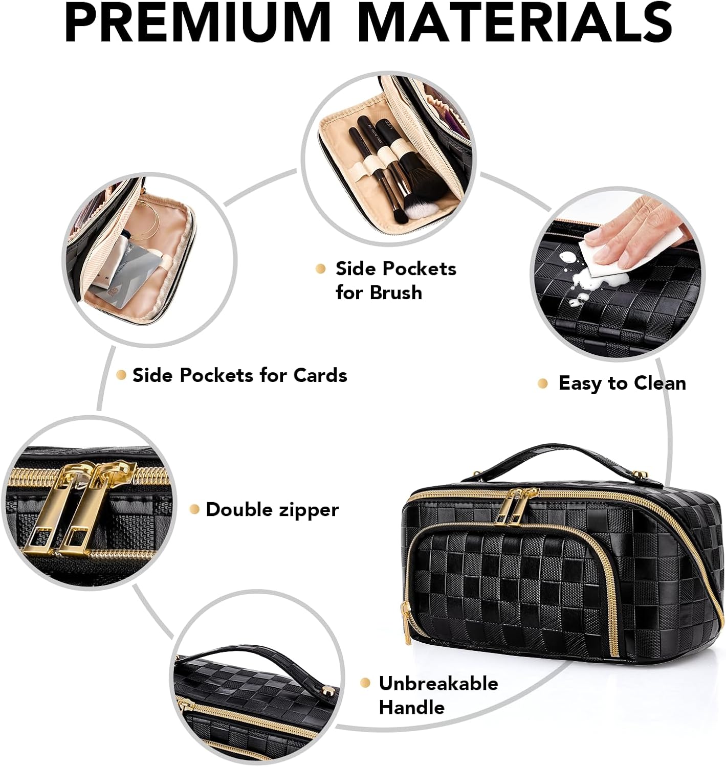 GlamBag - Trousse Maquillage Imperméable Grande Capacité