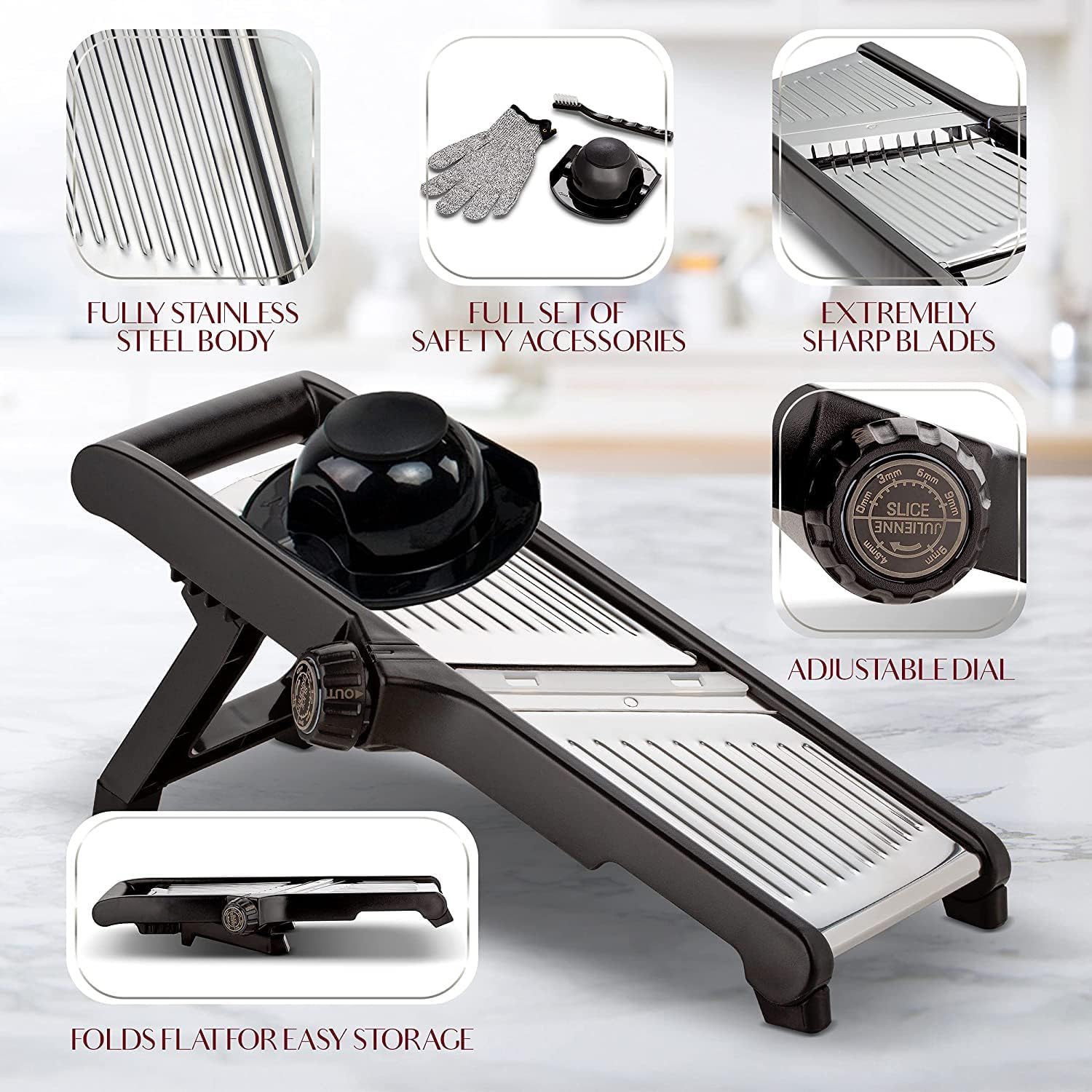 SlicerPro - Set Mandoline Sécurité Anti-Coupures