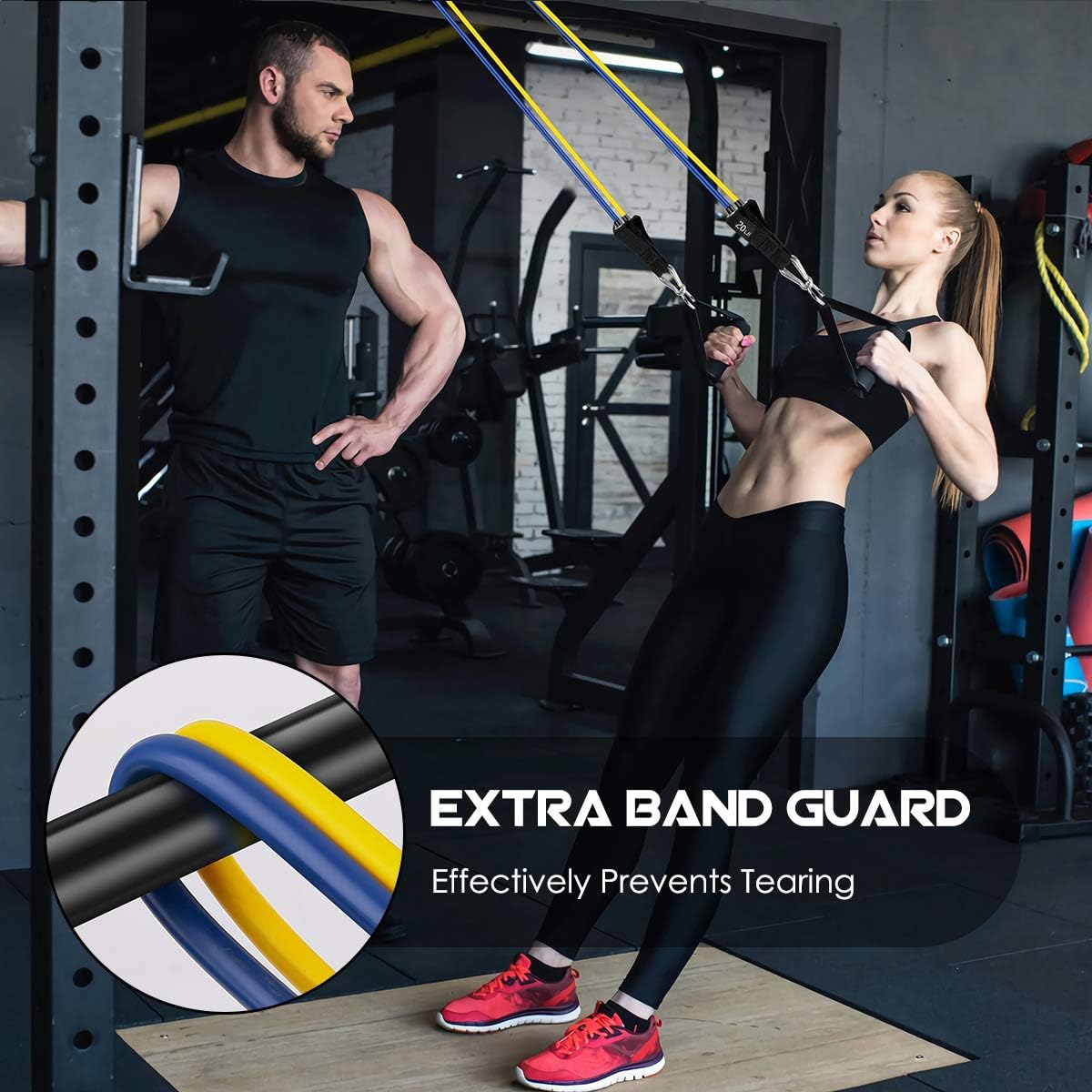 PowerGrip - Bandes de Résistance Poignées Durables