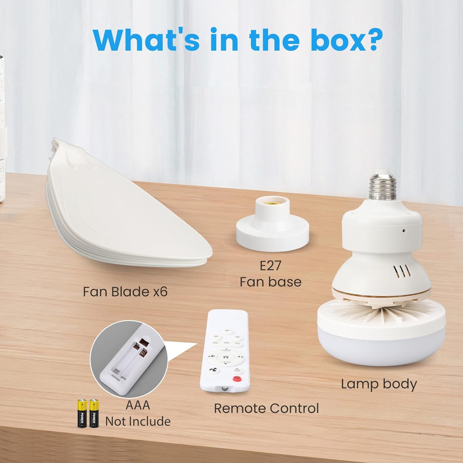 BreezeLight Fan - Ventilateur de Plafond LED Réglable avec Télécommande