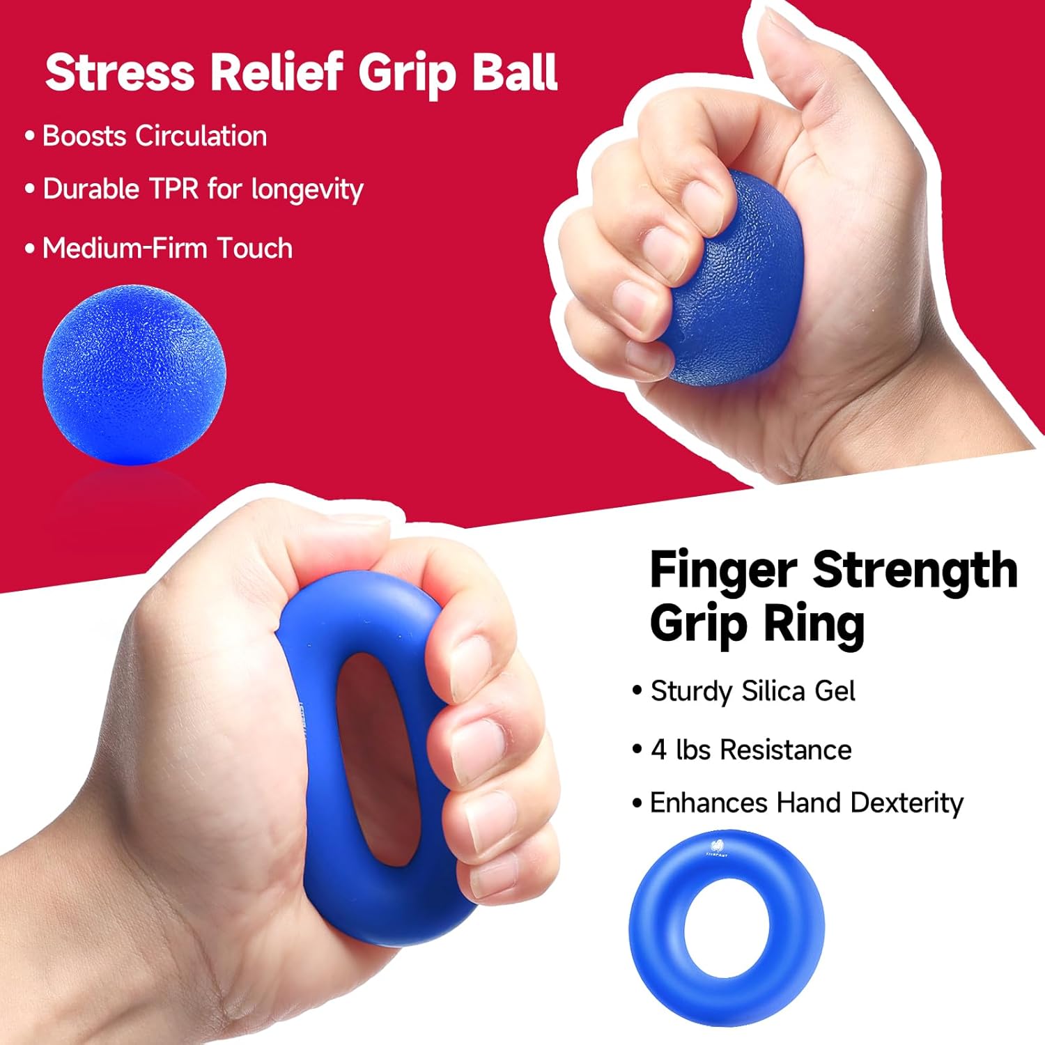 GripMaster - Set Renforce-Main Réglable (5 pièces)