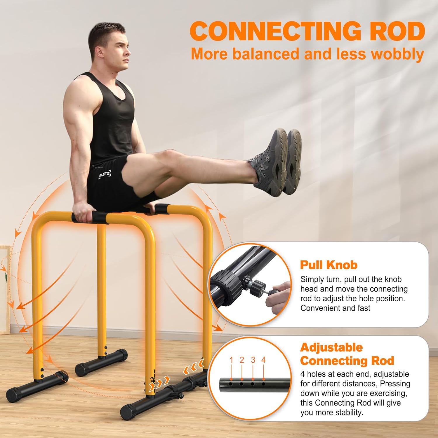PowerDip - Station Dips & Support Push-Up Solide