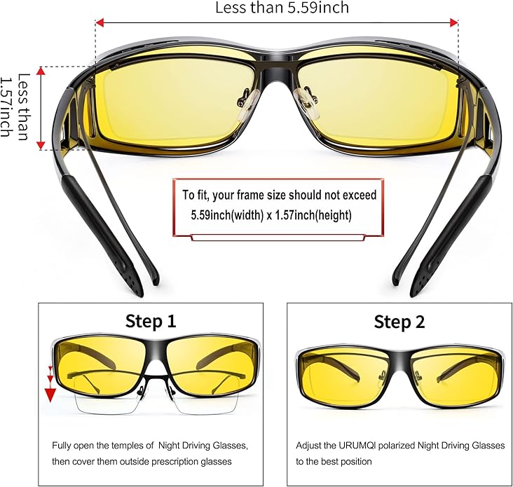 NightVision - Lunettes Polarisées pour Conduite Nuit