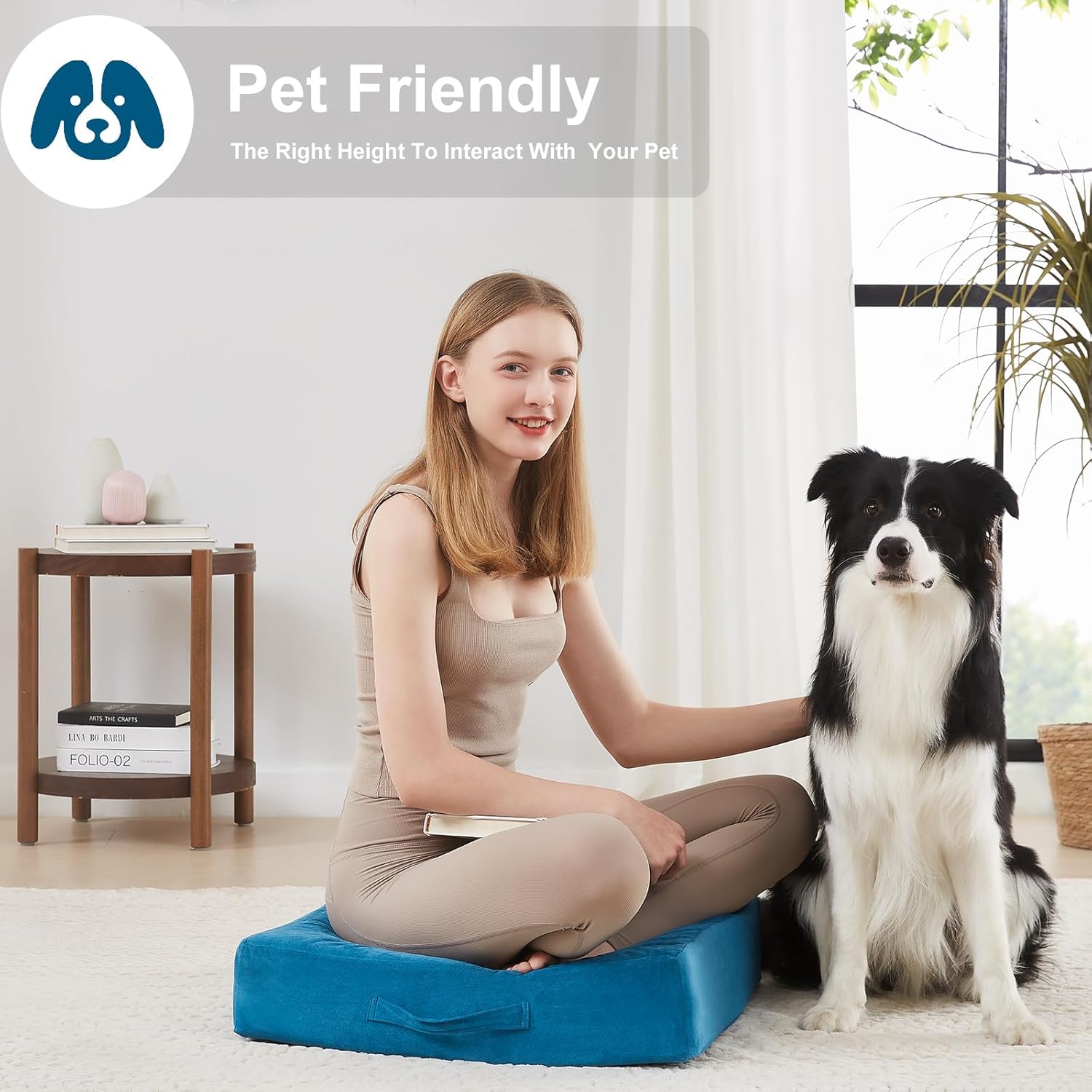 ZenCushion - Coussin Méditation Luxueux Housse Confort