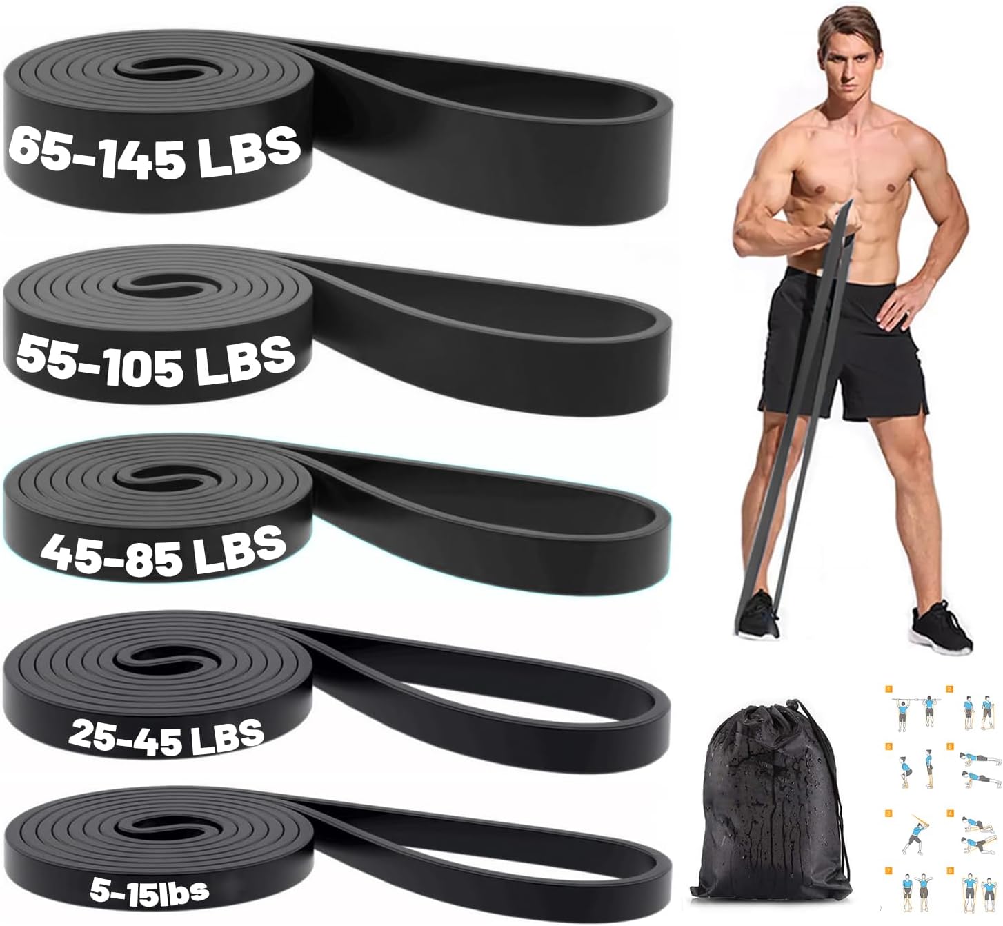 ResistFlex - Set Bandes de Résistance pour Entraînement