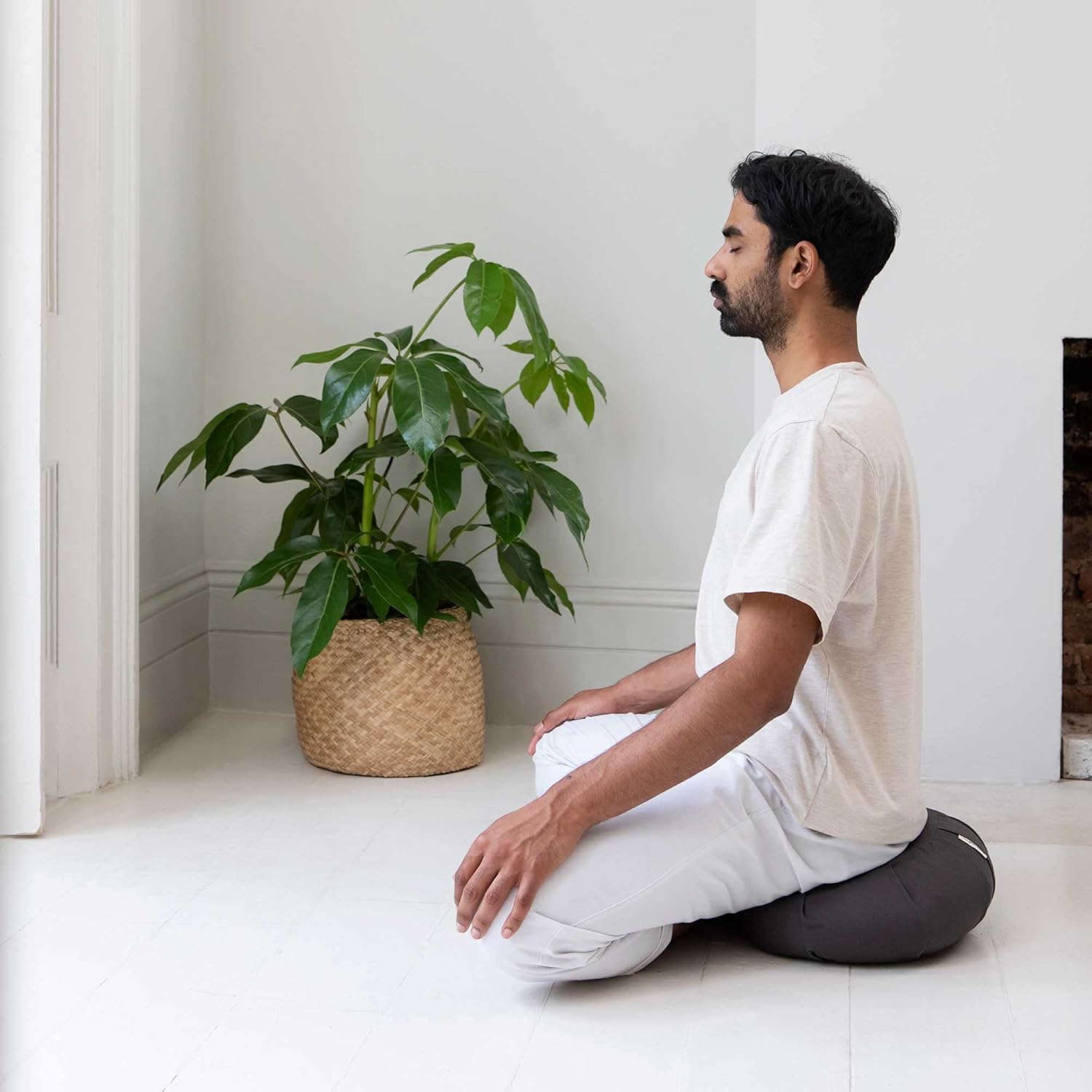 EcoCalm – Coussin Méditation Incurvé Coton Organique