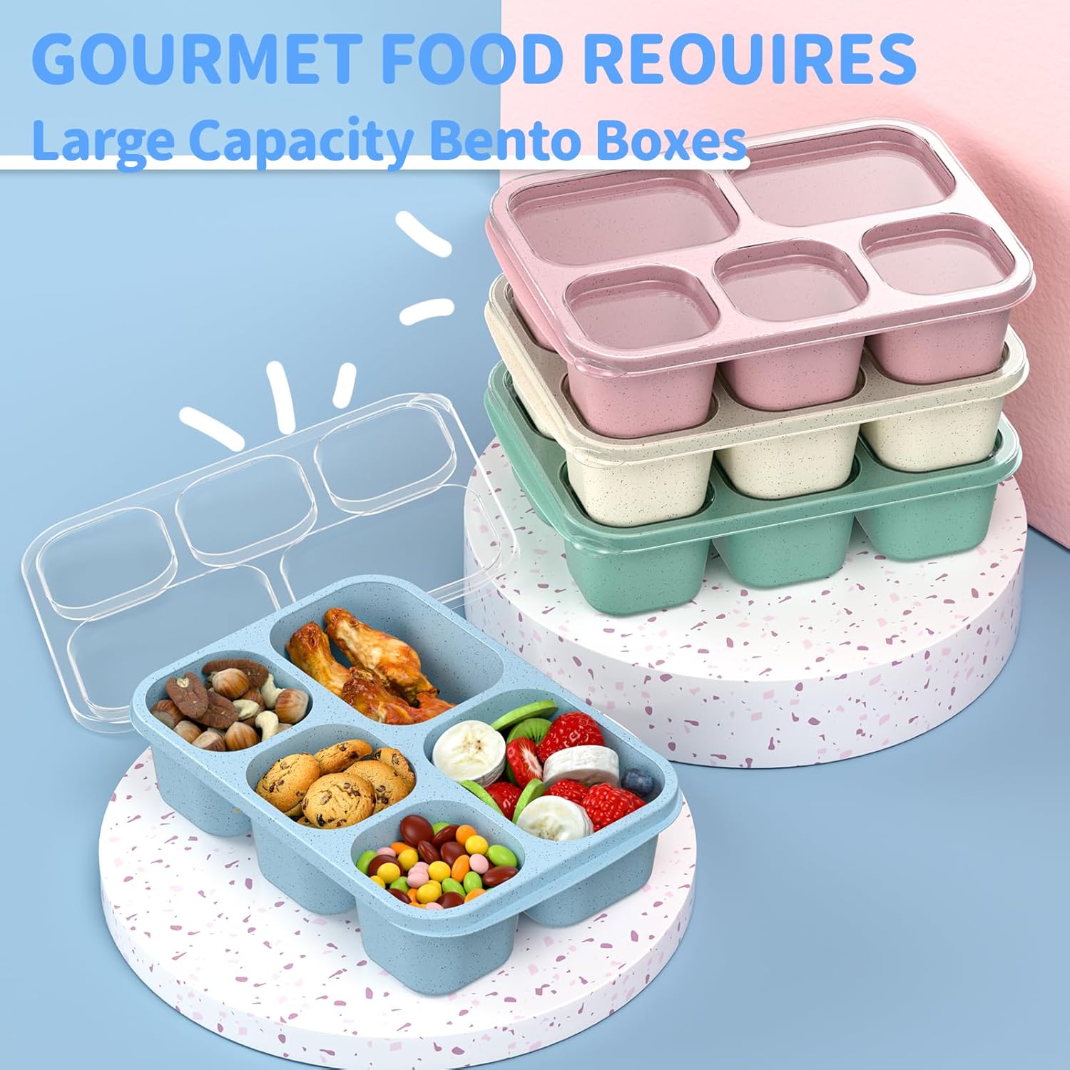 BentoBox - Set Contenants Repas Stylés 4 Pièces