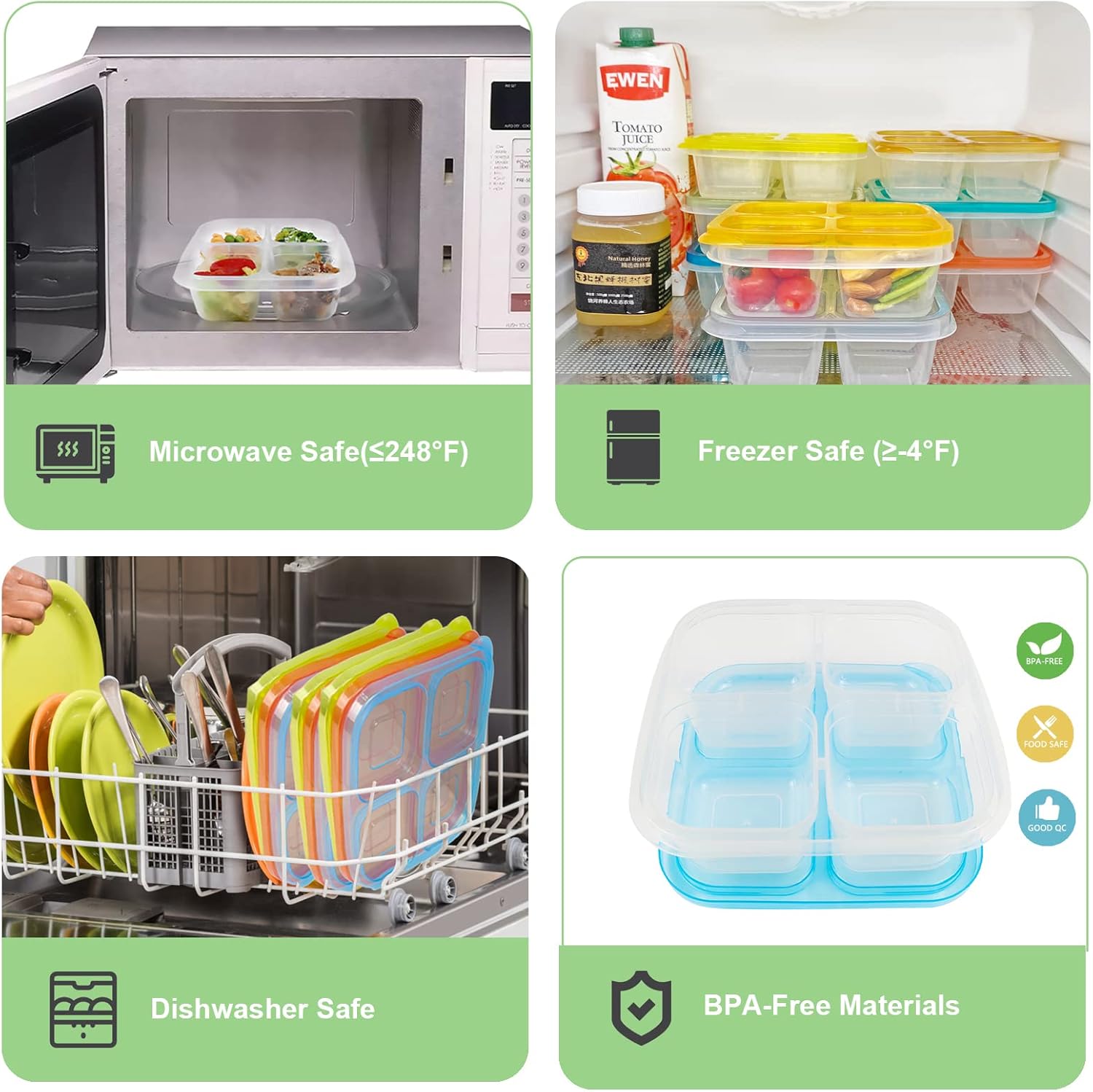 EcoMeal - Set Bento Box Réutilisable 6 Pièces