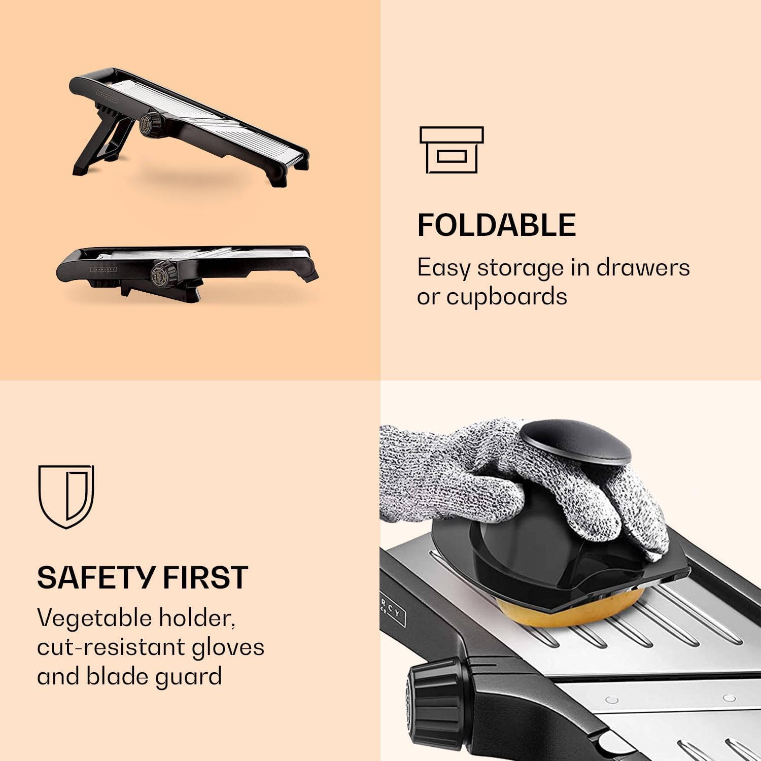 SlicerPro - Set Mandoline Sécurité Anti-Coupures