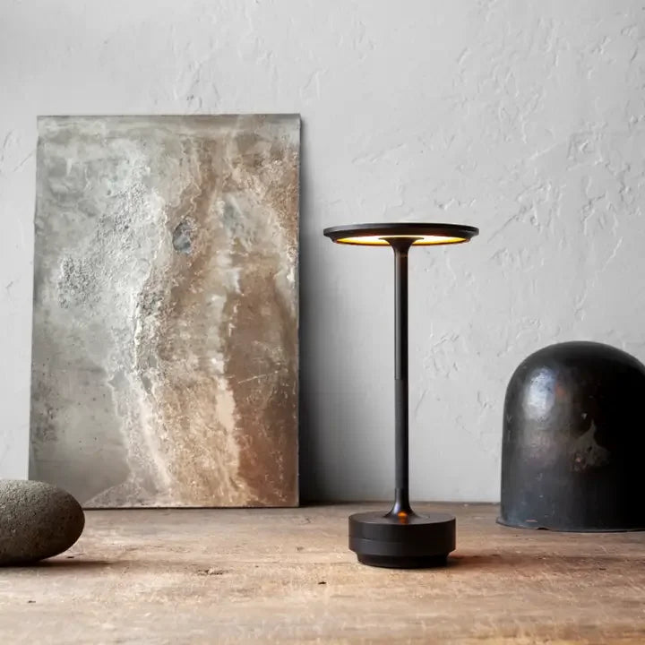 SerenityLuxe - Lampe de Table LED Rechargeable et Dimmable