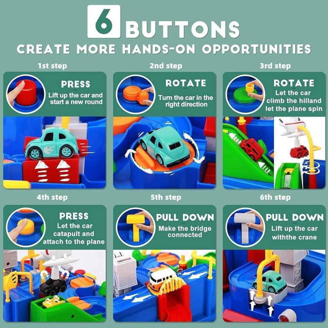 RescueTrack Adventure Set – Jouet Éducatif Bébé