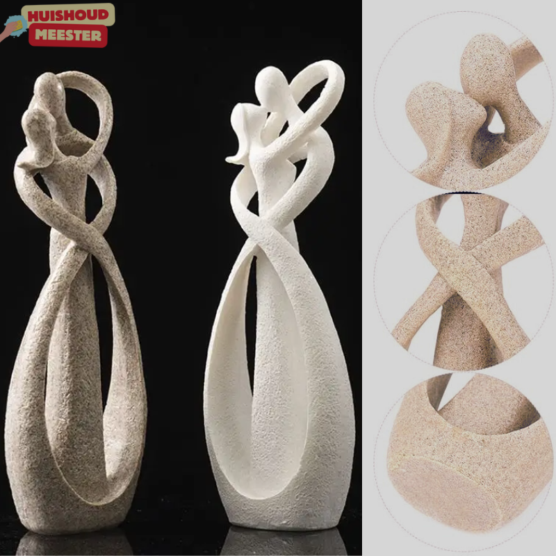 EternalHug - Statue Abstraite Symbole d'Amour et de Connexion