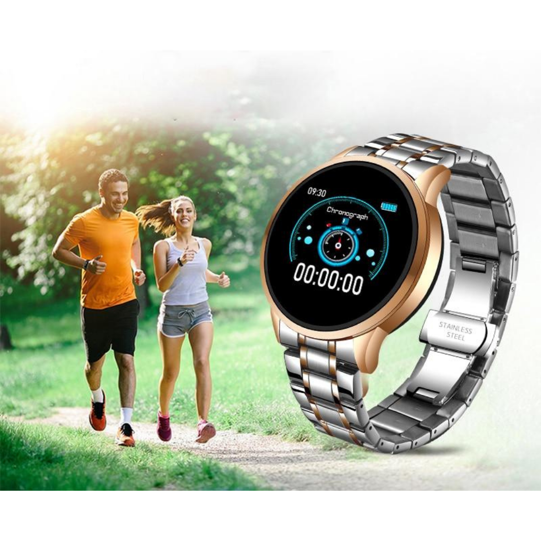 TimelessTrack – Smartwatch Élégante Fonctions Avancées