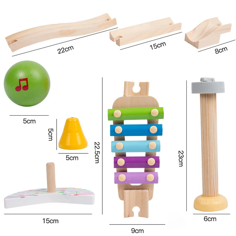 MusicBlocks Toy – Blocs Sensoriels en Bois pour Bébé