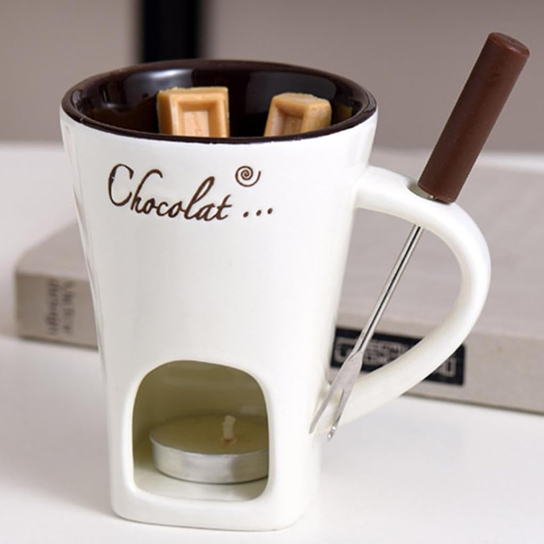 ChocoFondue - Bol Élégant pour Chocolat et Fromage Fondus