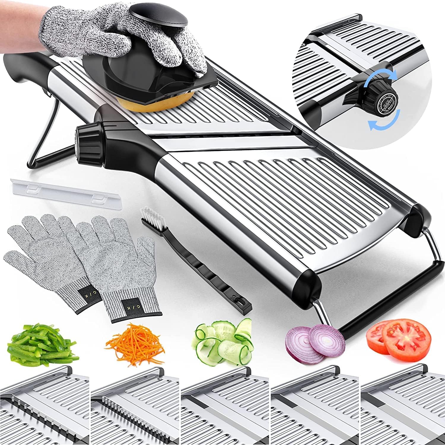 SlicerPro - Set Mandoline Sécurité Anti-Coupures