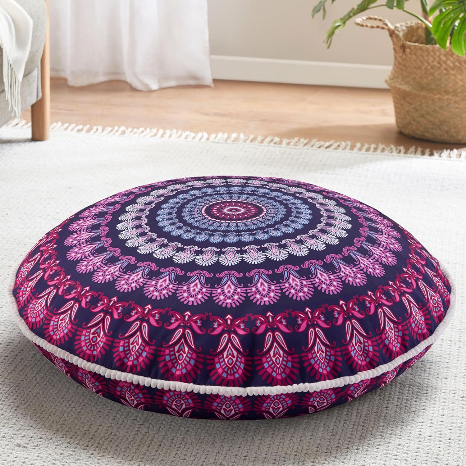 MandalaCushion – Coussin Méditation Bohémien Sol