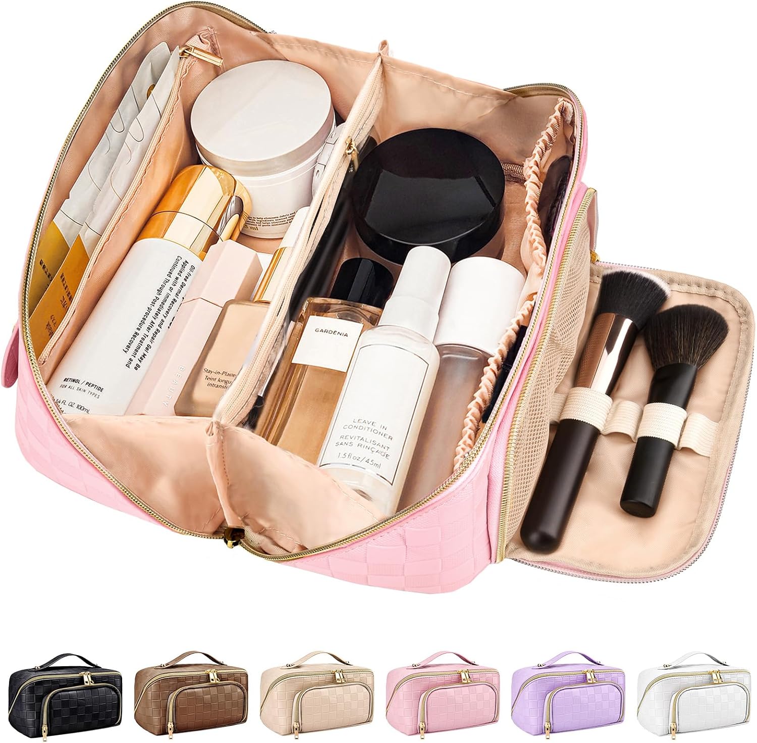 GlamBag - Trousse Maquillage Imperméable Grande Capacité