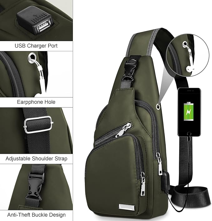 WaveSling - Sac Bandoulière Imperméable Stylé