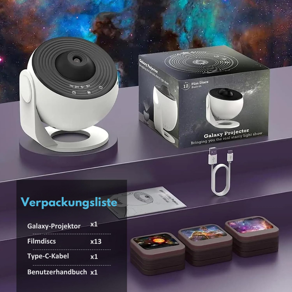 GalaxyNova Projector – Projecteur Ciel Étoilé HD Timer