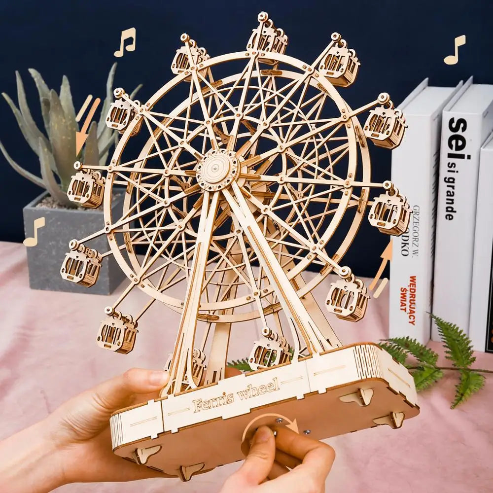 WoodCraft 3D Set - Construis ta Grande Roue 3D en Bois