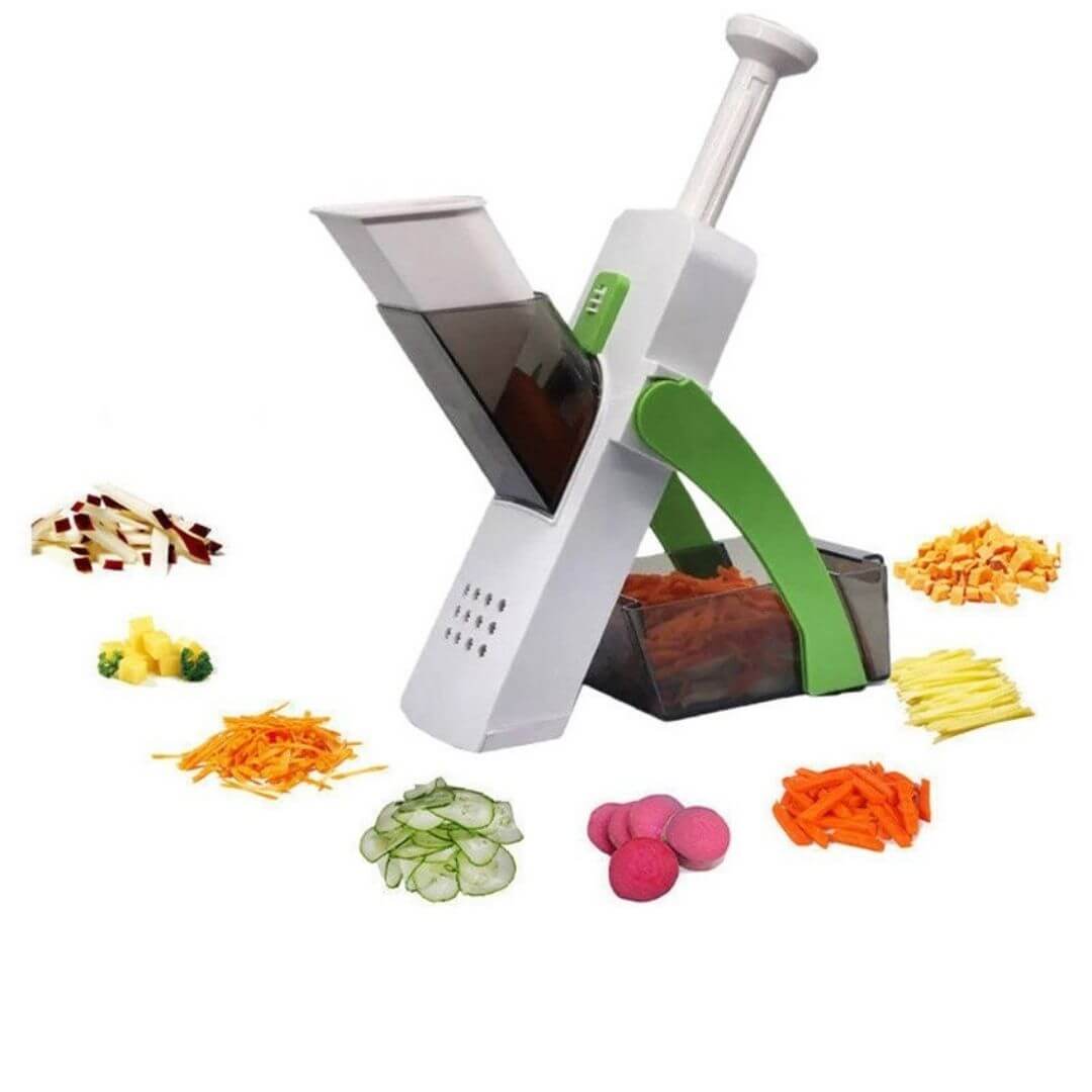 VeggiePro - Coupe-légumes multifonction pour trancher et râper facilement