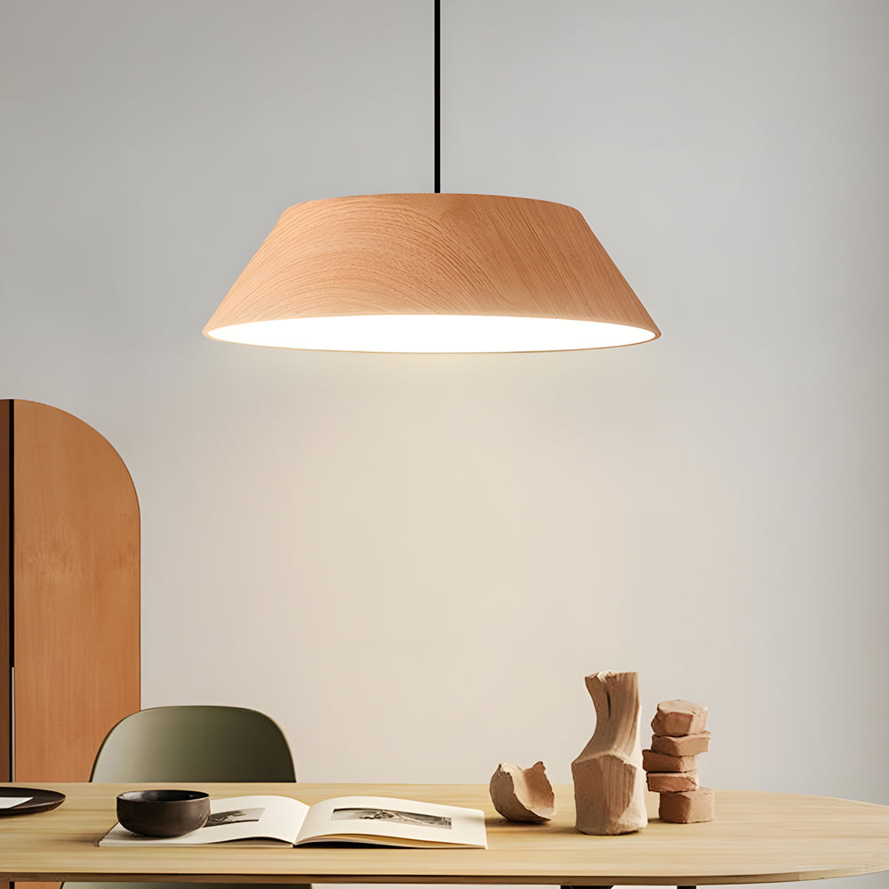 Zenéra – Suspension LED en Bois Naturel | Élégance Japonaise et Sérénité Lumineuse