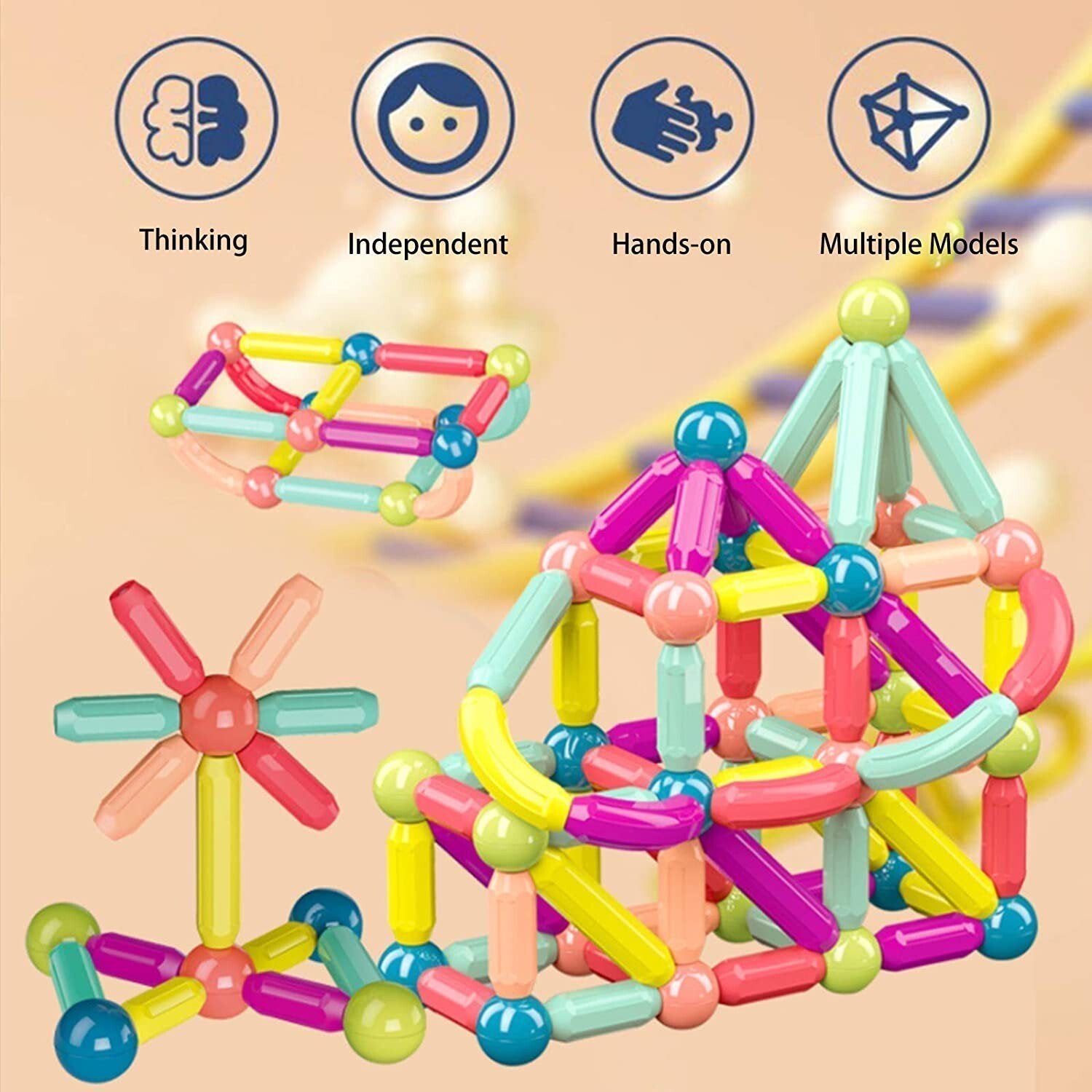 MagicBlocks Toy – Jeu Magnétique Créatif