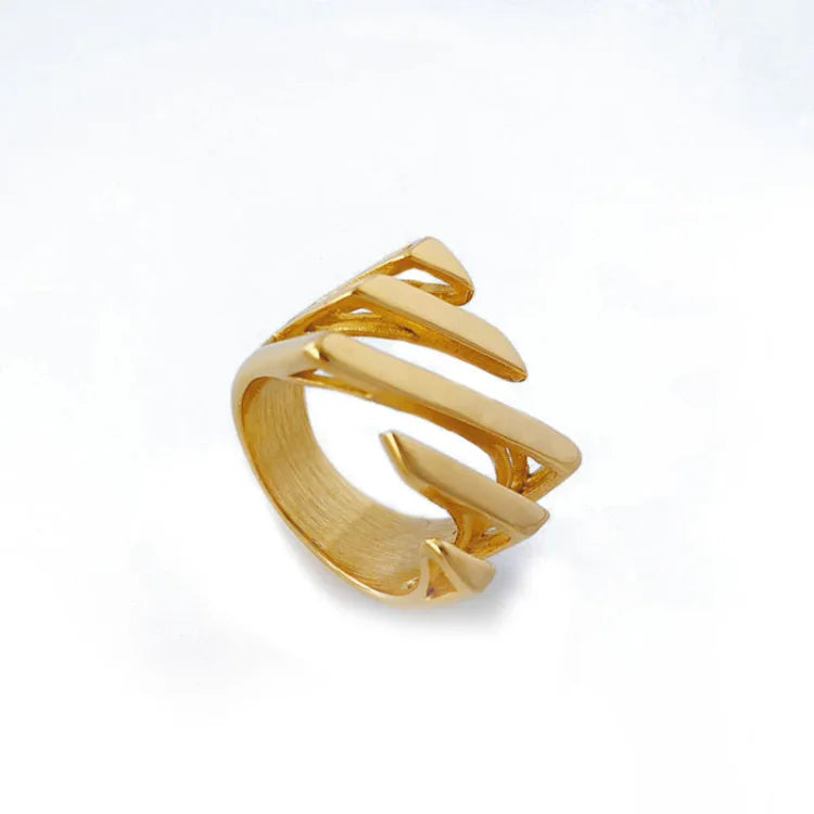 Amaris - Bague multicouche torsadée à l'esprit avant-garde
