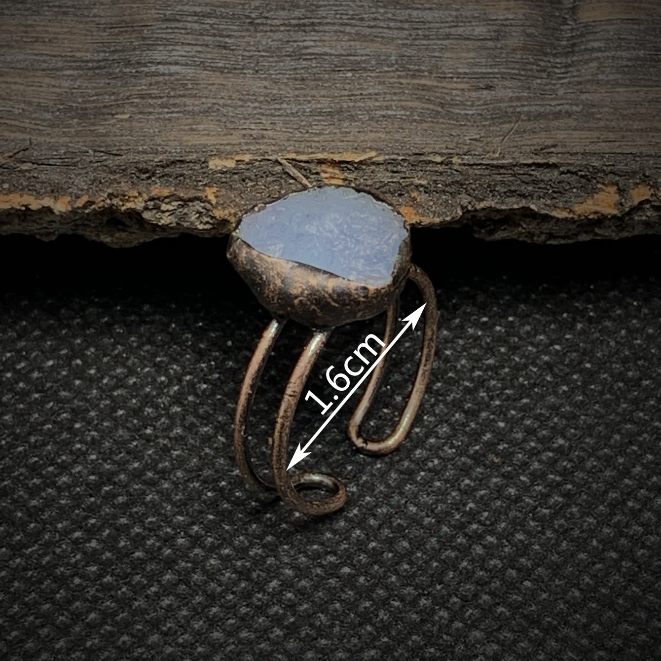 Selina - Bague pierre de naissance naturelle brute réglable