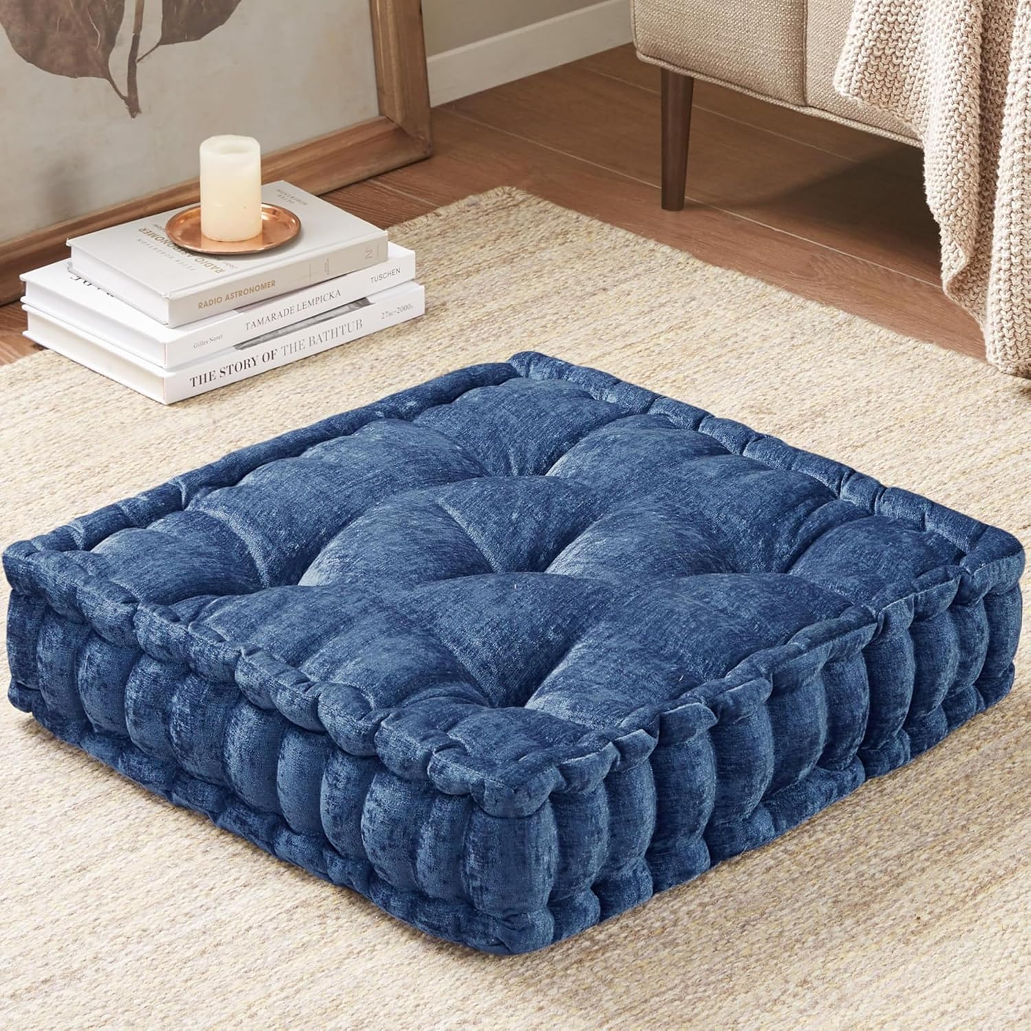 ZenComfort - Coussin Méditation Chenille Luxueux Sol