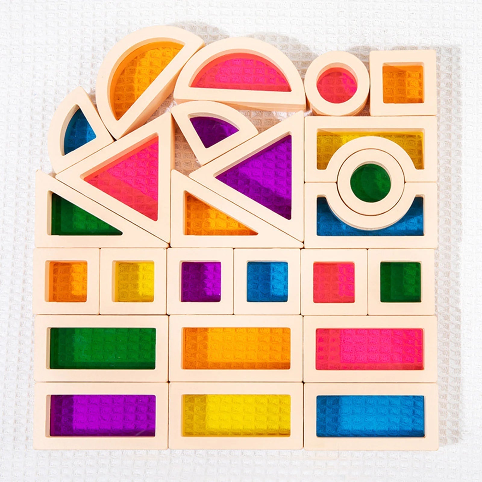 CreativeBlocks – Blocs en Bois Colorés pour Enfants